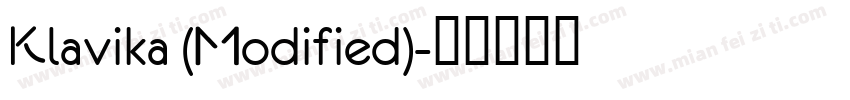 Klavika (Modified)字体转换
